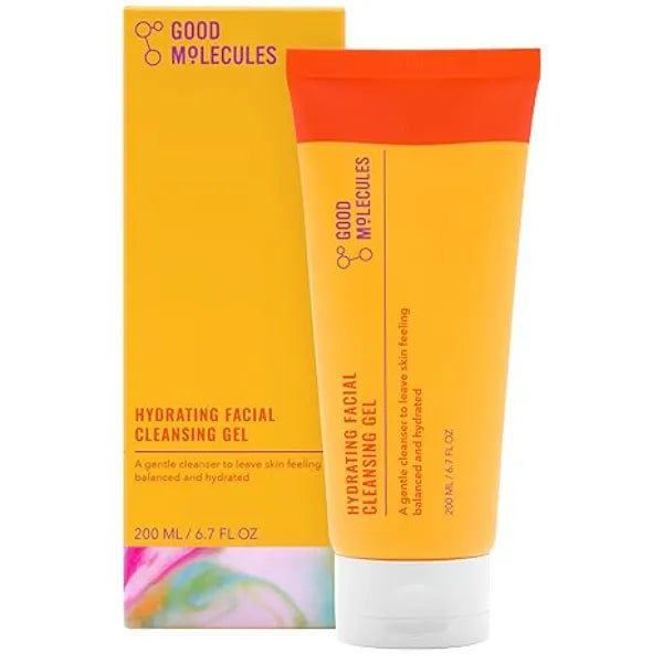 Good Molecules Hydrating Facial Cleansing Gel Face Wash with Rosewater and Pineapple Extracts to Brighten, Cleanse, and Moisturize Facial Cleanser, Skin Care