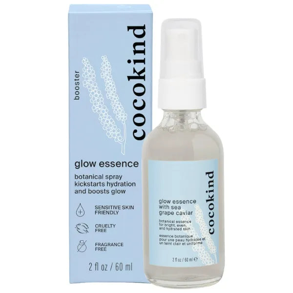Cocokind Glow Essence with Sea Grape Caviar, Hydrating Primer and Facial Mist, Facial Moisturizer with Sea Buckthorn, Linoleic Acid, and Vitamin E