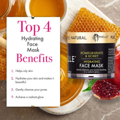 Mielle Organics Pomegranate & Honey Hydrating Face Mask, 3.5 Ounce
