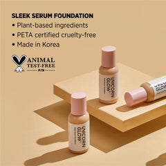 UNICORN GLOW SLEEK SERUM FOUNDATION 328C - Hydrating 2-in-1 Serum + Foundation for a Natural, Airbrushed Look, Hyaluronic Acid Hydrating Foundation