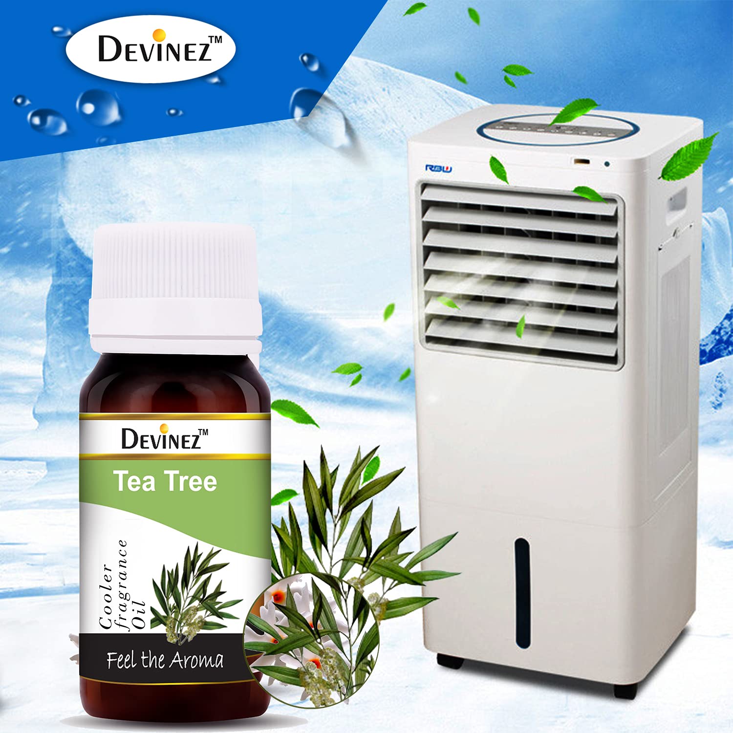 Devinez Tea Tree + Ylang-Ylang Cooler Perfume, 60ml Each