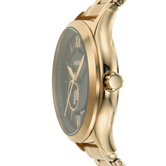 Fossil Fenmore Automatic Gold-Tone Stainless Steel Watch, Gold, Platform