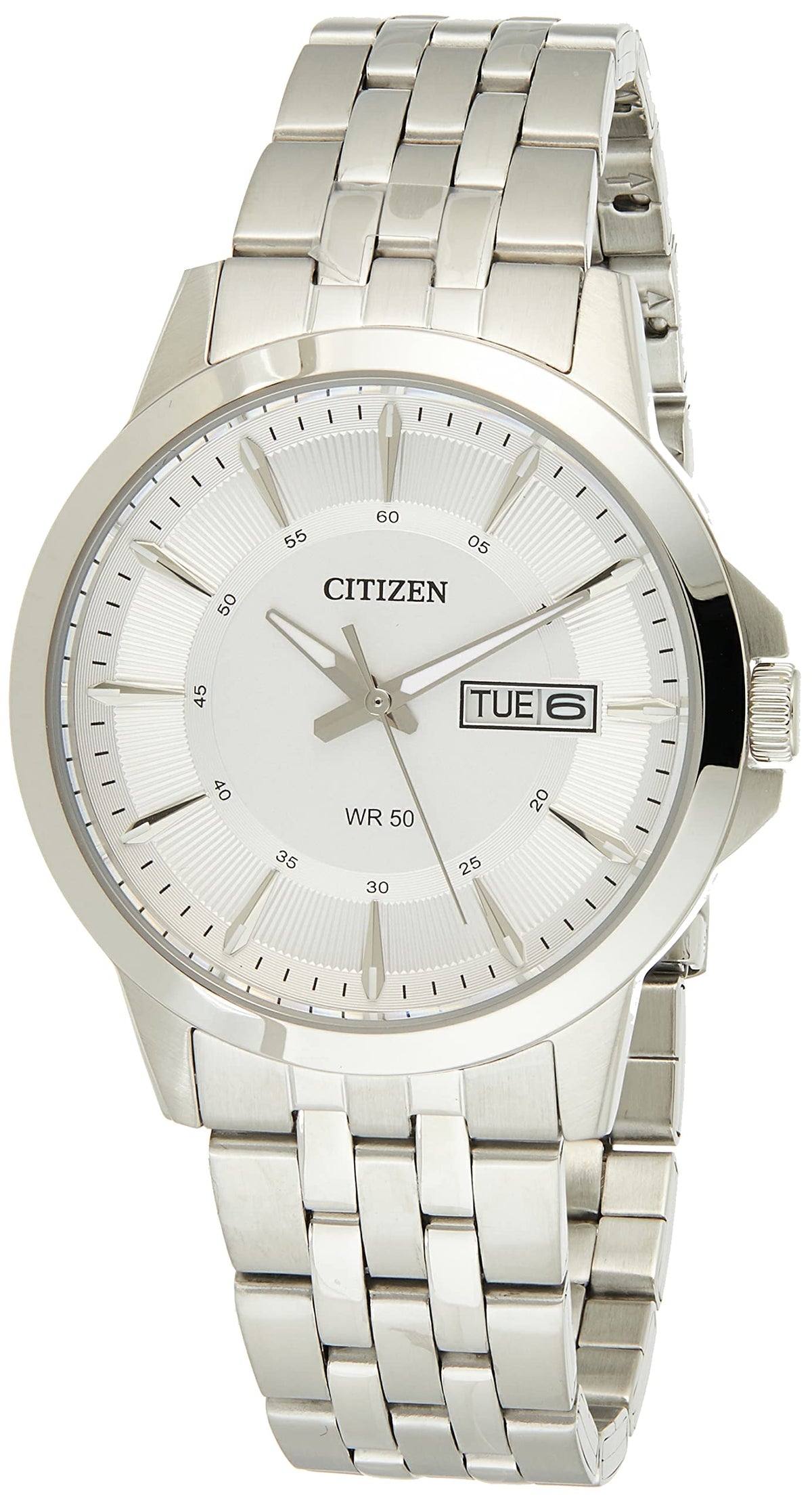Citizen Men's Quartz Watch, Analog Display And Stainless Steel Strap