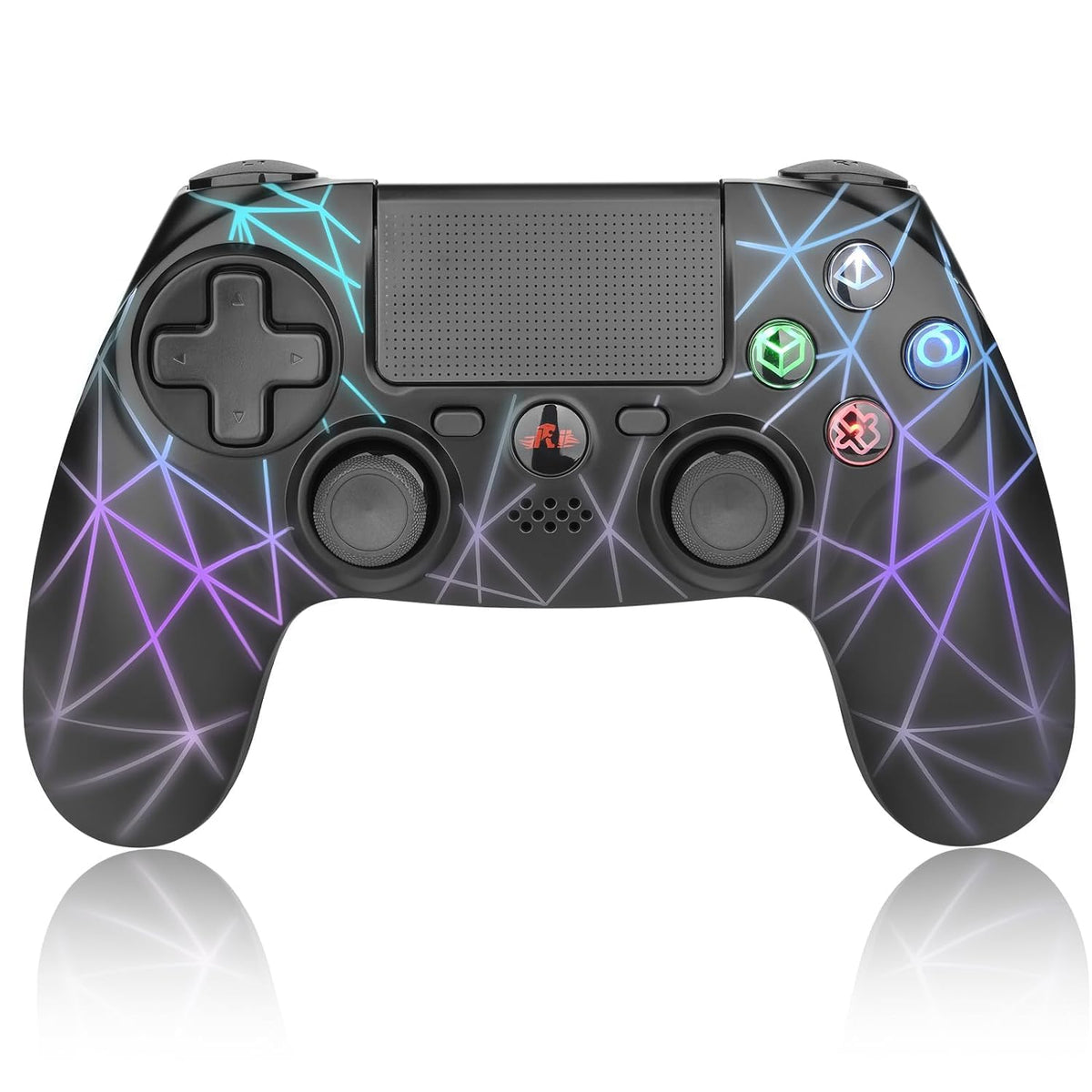 Rii Wireless Bluetooth Gaming Controller for Android/Windows, With Dual-shock, 6-axis Gyro Sensor, 1000mAh Battery,Non-Slip Game Joystick Gamepad GP600（2024 Latest Upgrade）