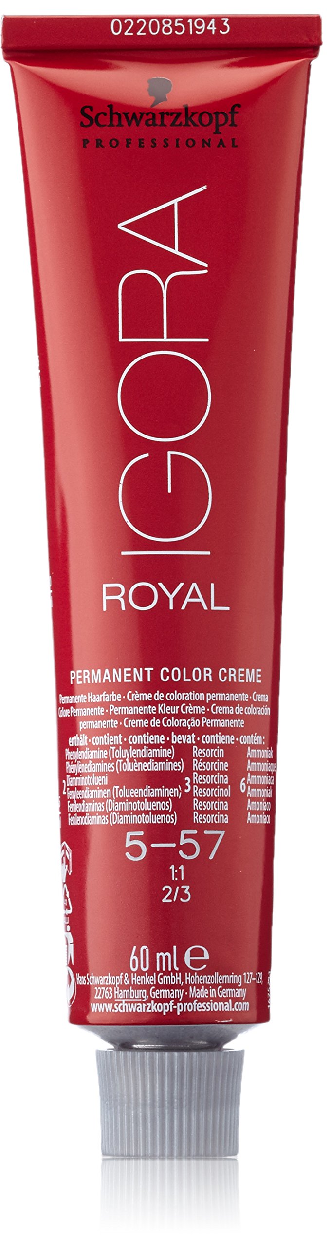 Schwarzkopf Professional Igora Royal 5-57 Light Brown Golden Copper 60ml by Igora
