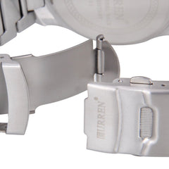 Curren M-8011 Mens Digital Stainless Steel Watch - Silver