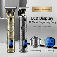 ELTERAZONE Hair Clippers for Men, Professional Hair Trimmer T-Blade Trimmer Electric Haircut Kit Cordless Rechargeable Zero Gapped Edgers Clippers Beard Trimmers Grooming Kit Men's