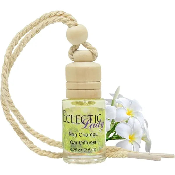 Eclectic Lady Nag Champa Scented Car Diffuser By Eclectic Lady, 7.5 ml, Air Freshener, Aromatherapy Diffuser, Premium Grade Fragrance Oil