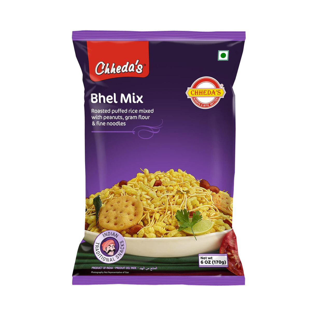 Chheda's Bhel Mix | Authentic Indian Namkeen Snacks - 170 gm