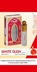 Al Nuaim Eco series | White Oudh 6ml | Alcohol Free Attar Roll On | Concentrated Perfume Oil | Premium-Grade Oriental Attar | Long Lasting Fragrance
