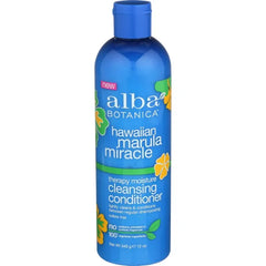 Alba Botanica Hawaiian Marula Miracle Haircare Therapy Moisture Cleansing Conditioner, 12 Ounce