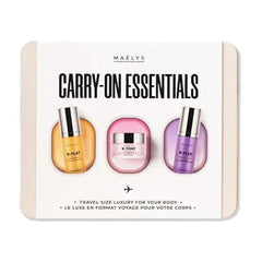 MAËLYS CARRY ON ESSENTIALS Firming Cream Trio for Booty, Belly & Arms Includes B TIGHT, B FLAT & B FLEX Travel Minis Helps Improve the look of Stretch Marks & Cellulite 1.0 Fl Oz