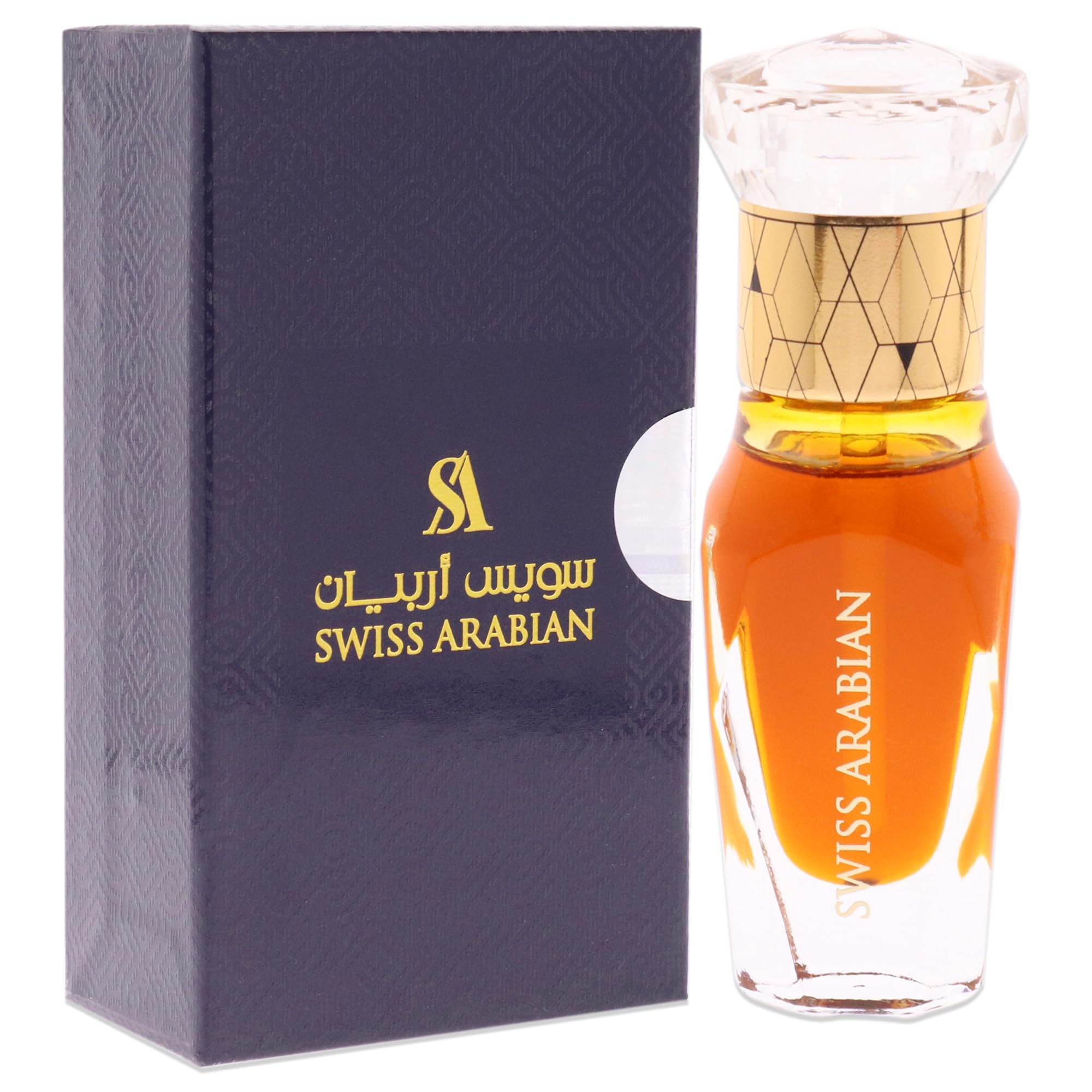 Swiss Arabian Amber Aura For Unisex - Luxury Fragrance Products From Dubai - Long Lasting Personal Perfume Oil - A Seductive, Exceptionally Made, Signature Aroma - Luxurious Scent Of Arabia - 0.4 Oz