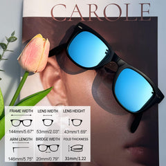 Joopin Folding Sunglasses for Men Women UV400 Protection Easy Carry Foldable Sunglasses for Driving Traveling