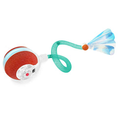Jkanti Interactive Cat Toys for Indoor Cats,The 3rd Generation Agile Moving Cat Ball with Elastic Mesh Tail,Automatic Kitten Toys for Bored Indoor Adult Cats,Motion Activated Green