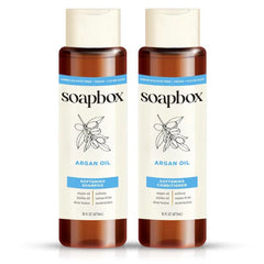 Soapbox Argan Oil & Vanilla Shampoo & Conditioner Set for Frizzy Hair, 16oz