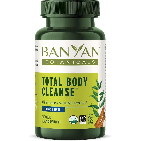 Banyan Botanicals Organic Total Body Cleanse Systemic Detox & Metabolic Reset Supplement with Manjistha & Amla for Liver and Blood Purity 90 Tablets USDA Organic