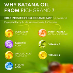 Batana Oil Organic Hair Cream - 100% Natural Batana Oil for Hair Growth, Prevent Hair Loss, Eliminate Split Ends, Repair Damaged Hair, Honduras Raw Botana Oil Hair Growth Thick Cream for Women & Men