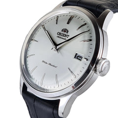 ORIENT Silver Dial Mechanical Classic Leather Strap Watch for men RA-AC0M03S00C, silver, Classic