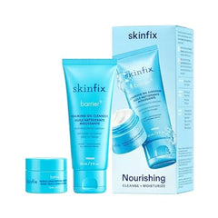 Skinfix Nourishing Cleanse + Moisturize Set with Hyaluronic Acid Includes Mini Foaming Oil Cleanser & Mini Triple Lipid Peptide Cream