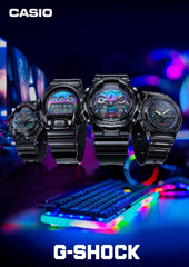 G-Shock Casio DW-6900RGB-1JF [ Virtual Rainbow: Gamer's RGB Series] Watch Imported from Japan Feb 2023 Model