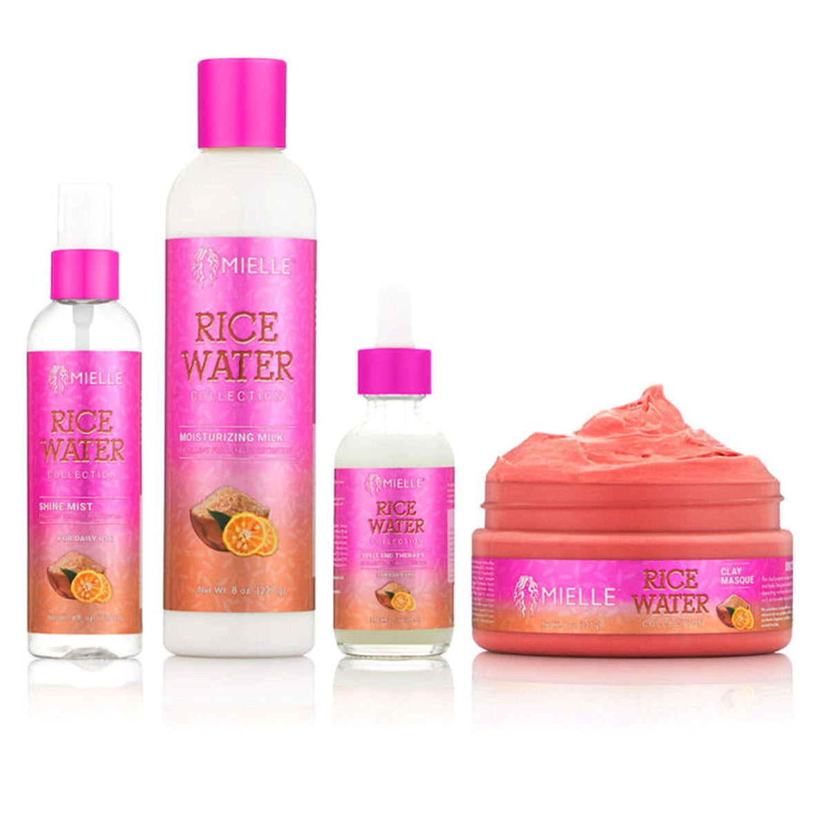 Mielle Organics RICE WATER COLLECTION COMBO (MILK, MASQUE, SPLIT, SHINE MIST)