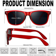 KANASTAL Polarized Sunglasses Men, Fashion Square Sun Glasses Women, Classic Shades for Womens, Driving Fishing Outdoor 100% UV400 Protection