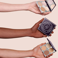By Terry Hyaluronic Hydra-Powder Palette, 4-Shade, Vegan Contour Palette For Flawless & Matte Complexion, Fair to Medium