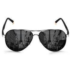 ROCKNIGHT Polarized Aviator Sunglasses for Men Women Metal Flat Top Sunglasses lightweight Driving UV400 Outdoor 58mm