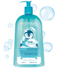 Bioderma - Abcderm - Foaming Gel - Baby Wash - Gentle Cleanser - For The Delicate Skin Of Babies And Children