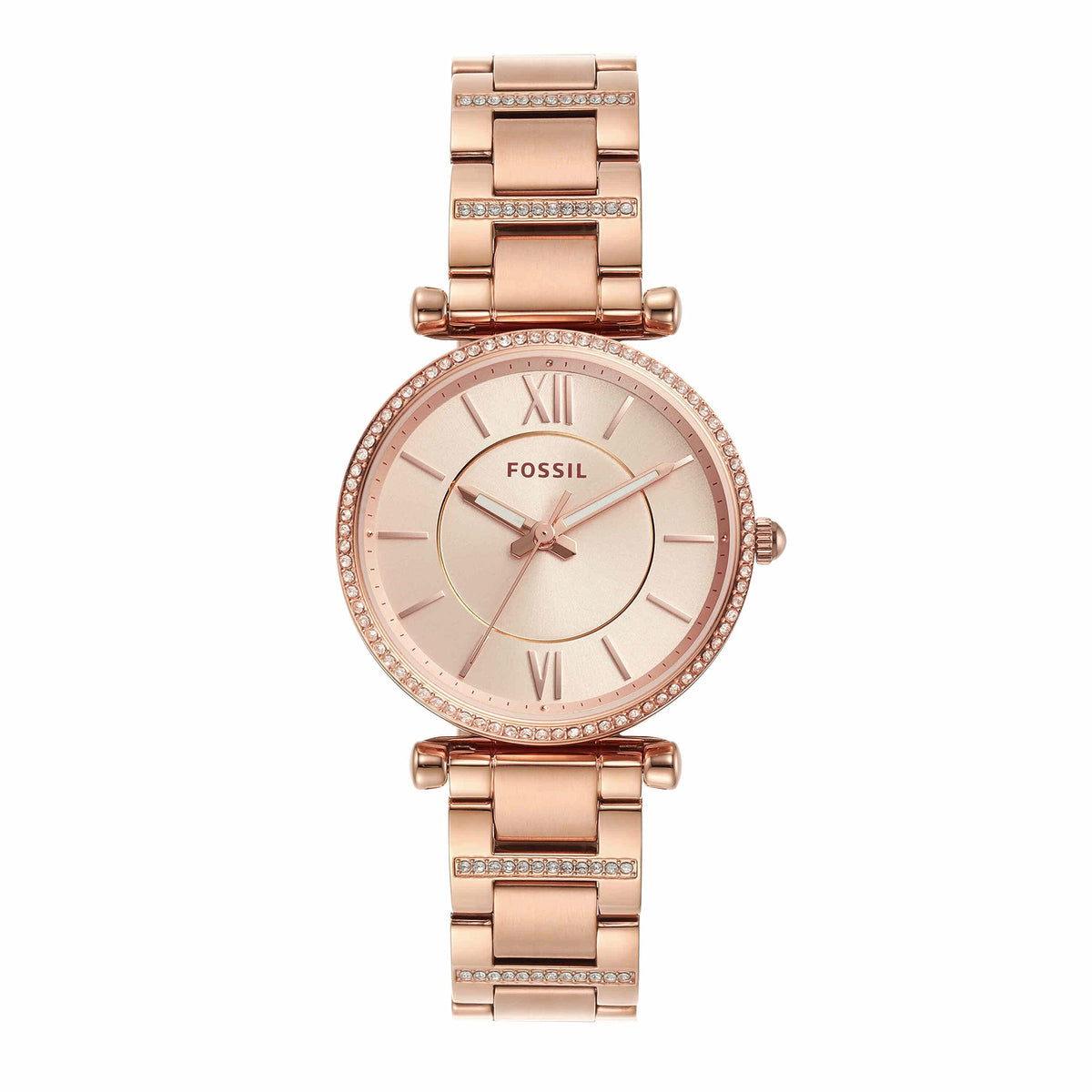 Fossil Analog Rose Gold Dial Women's Watch-ES4301