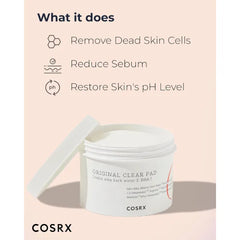 COSRX BHA Toner Pads, 70 Sheets, Exfoliating Pads for Dead Skin & Blackheads, Minimize Pores, Prevent Breakouts, Improve Skin Texture, Korean Skin Care