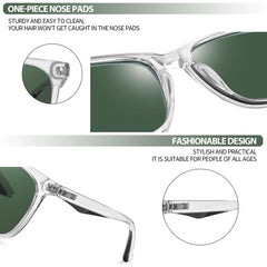 Joopin Polarized Sunglasses for Women UV Protection Classic Square Vintage Shades of Men Driving Fishing Traveling Lightweight Glasses