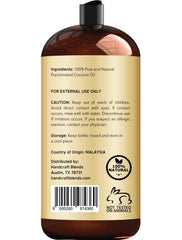 Fractionated Coconut Oil - 28 Fl Oz - 100% Pure and Natural - Premium Grade Carrier Oil for Skin and Hair - Hair and Body - Massage