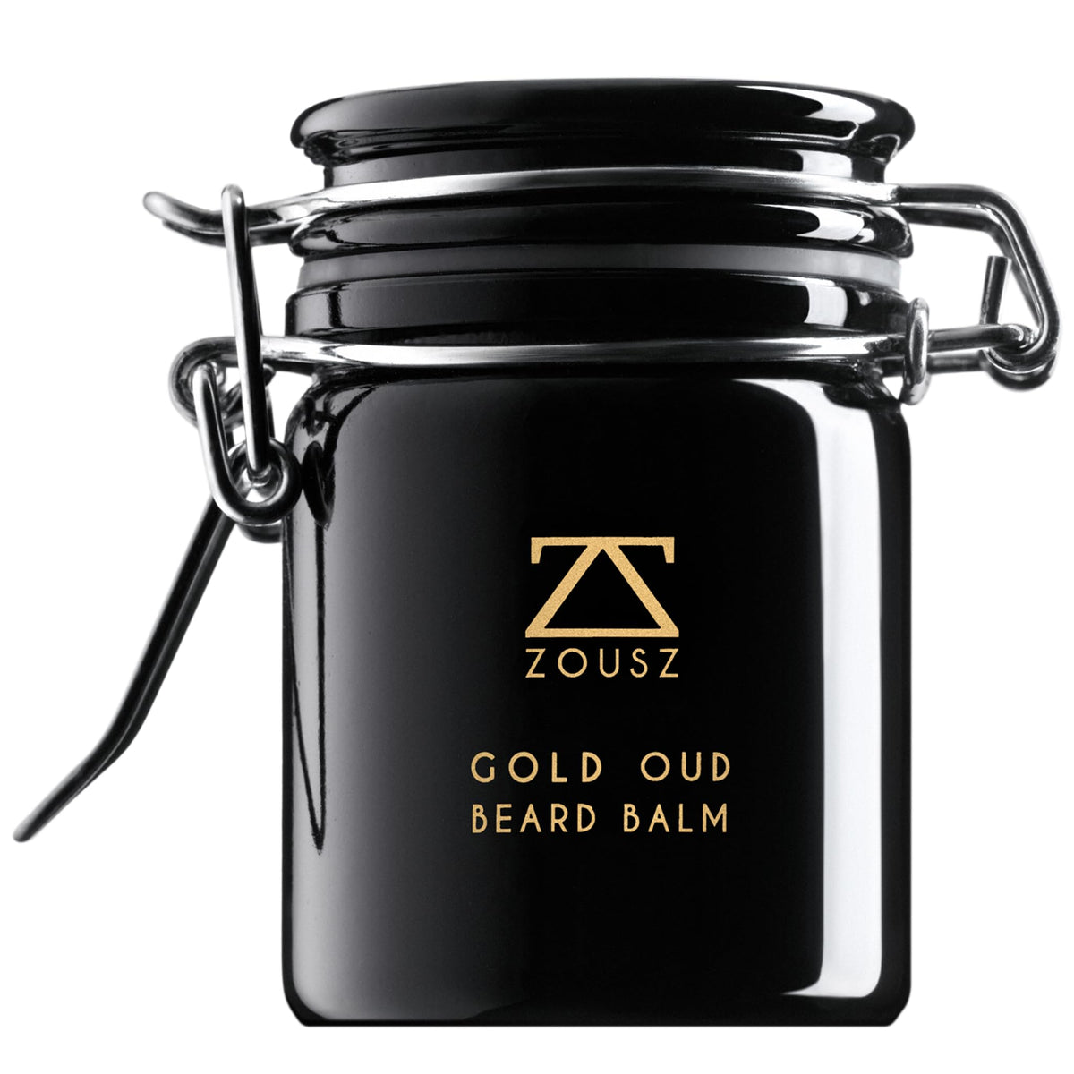 ZOUSZ Gold Oud Premium Beard Balm - Rich Oud Scented Beard Grooming and Skincare Butter for Men - Natural Avocado, Argan, Macadamia Oils - Moisturises, Conditions, Removes Beardruff 50g