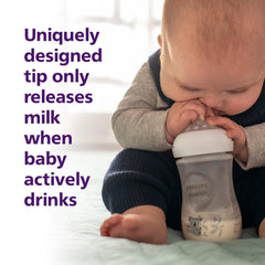 AVENT Philips Natural Response Baby Bottle - 260ml Baby Milk Bottle, BPA Free for Babies 1 Month+, Koala Pattern (Model SCY903/67)