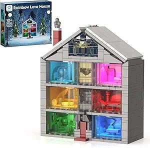Sillbird Lover House Building Sets for Women & Girls, Buildable Model Kit with Led Light for Home Décor, Birthday Ideal Gift Toy for Adult, Girlfriend, Wife 990 Pieces