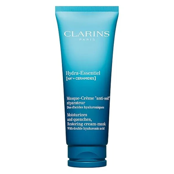 Clarins Hydra Essentiel Face Mask Hydrating Face Mask Visibly Plumper Skin + 24H Hydration Revives Radiance Double Dose Of Hyaluronic Acid Visibly Smoothes All Skin Types 2.5 Oz