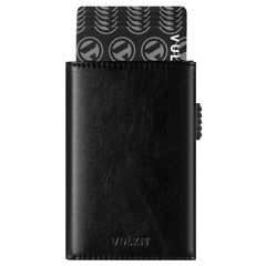 VULKIT Men's Card Holder Wallet Pop Up Wallet Magnetic Closure RFID Blocking Tri-fold Leather Wallet