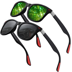 Polarized Sunglasses Mens Womens Cool Fishing Driving Hiking Ultralight Retro Wrap Around Travel sun glasses UV Protection