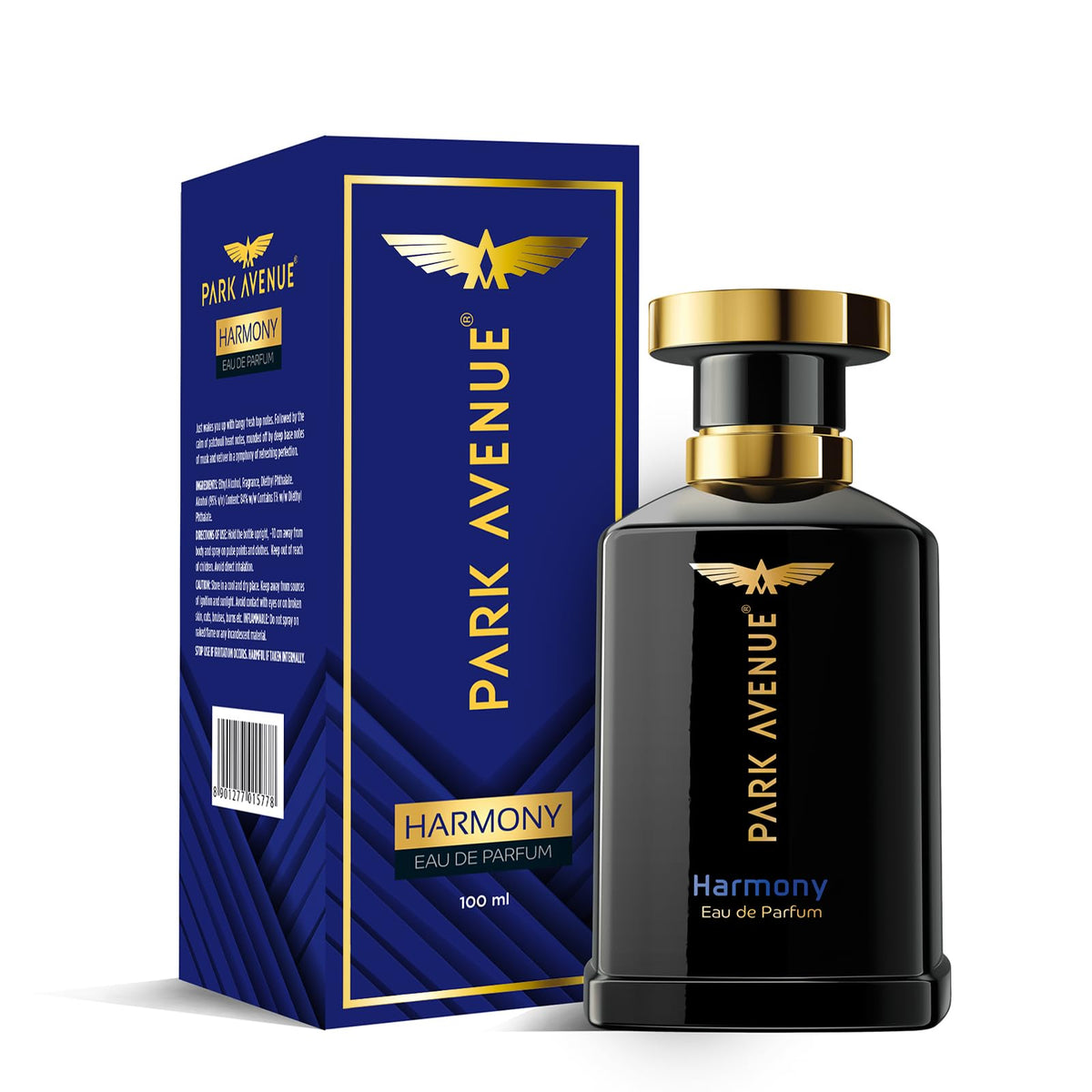 Park Avenue Harmony, Eau De Parfum Men, 100Ml Long Lasting Perfume Spray For Men Premium Luxury Fragrance Scent Aromatic Blend Of Patchouli, Musk & Vetiver Suitable For Every Occasion