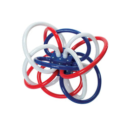 Manhattan Toy Red, White, and Blue Winkel Rattle and Teether Baby Toy