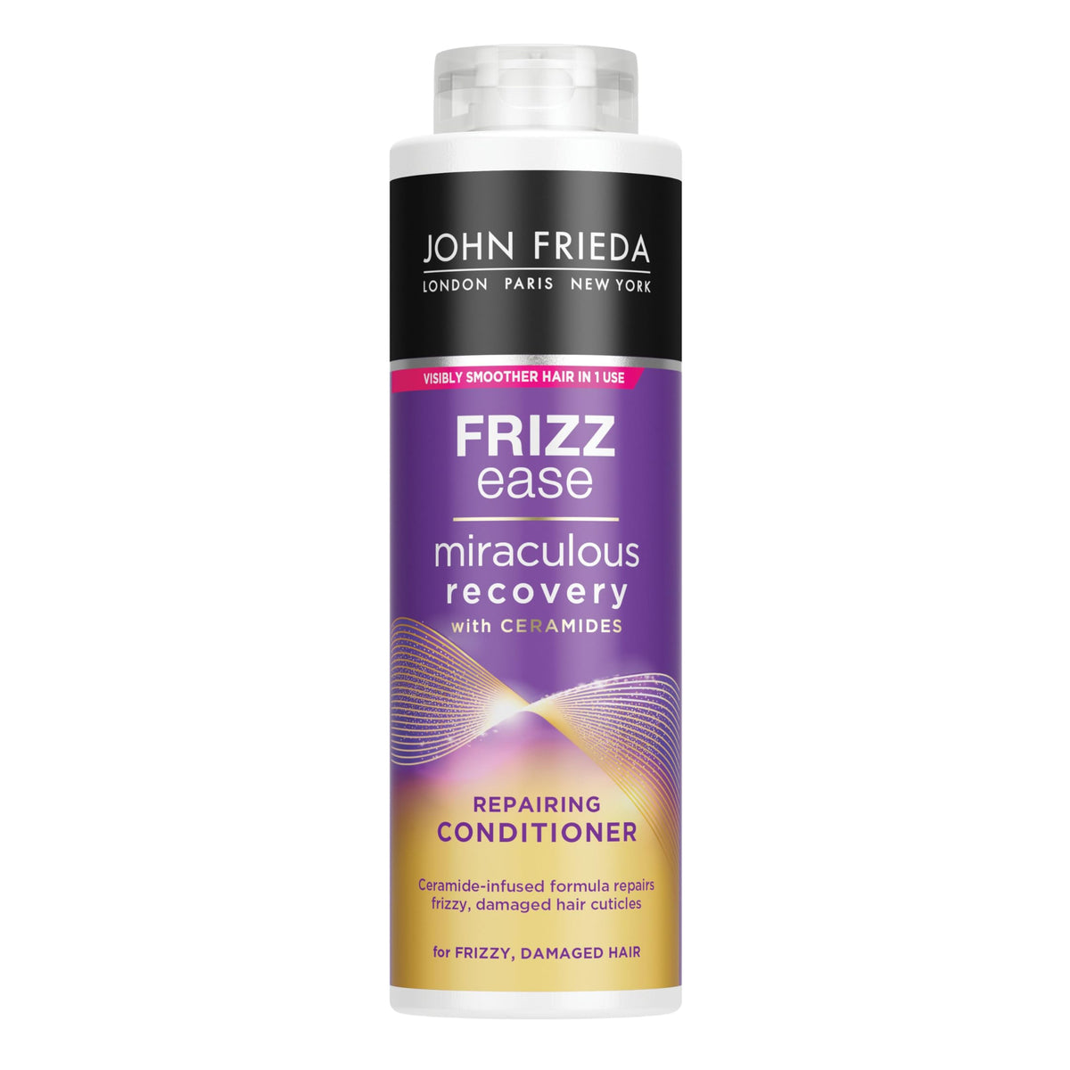 John Frieda Frizz Ease Miraculous Recovery Conditioner 500ml - Smoothing Anti-Frizz for Dry, Distressed Hair