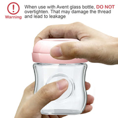 Maymom Replacement Baby Bottle Rings for Philips Avent Bottle, Compatible Screw Ring Collar for Avent Natural Plastic and Glass Bottles; Not for AntiColi , BPA-Free, Secure Latch, 4-Pack