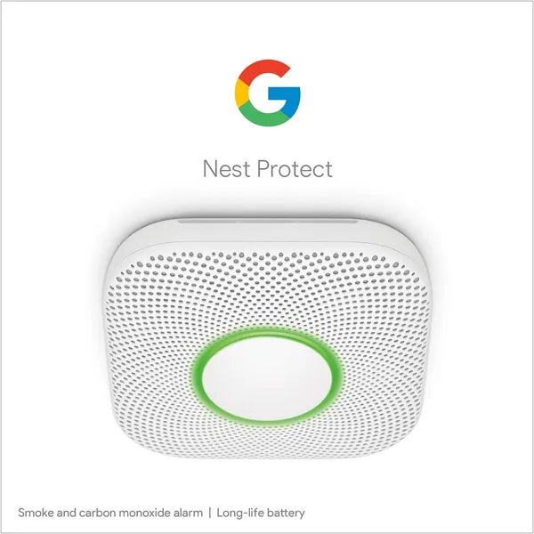 Nest Protect 2nd Gen Smoke/Carbon Monoxide Alarm (S3003LWGB) White