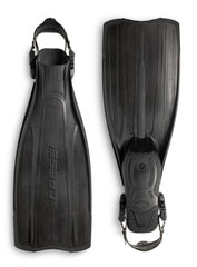 Cressi Pro Light Premium Scuba Diving Heel Fins - Black