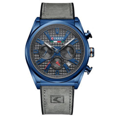 CURREN 8392 Men Quartz Watch Fashion Luxury Business Wristwatch Casual Sport Waterproof Clock Curren Watches Men - GRAY