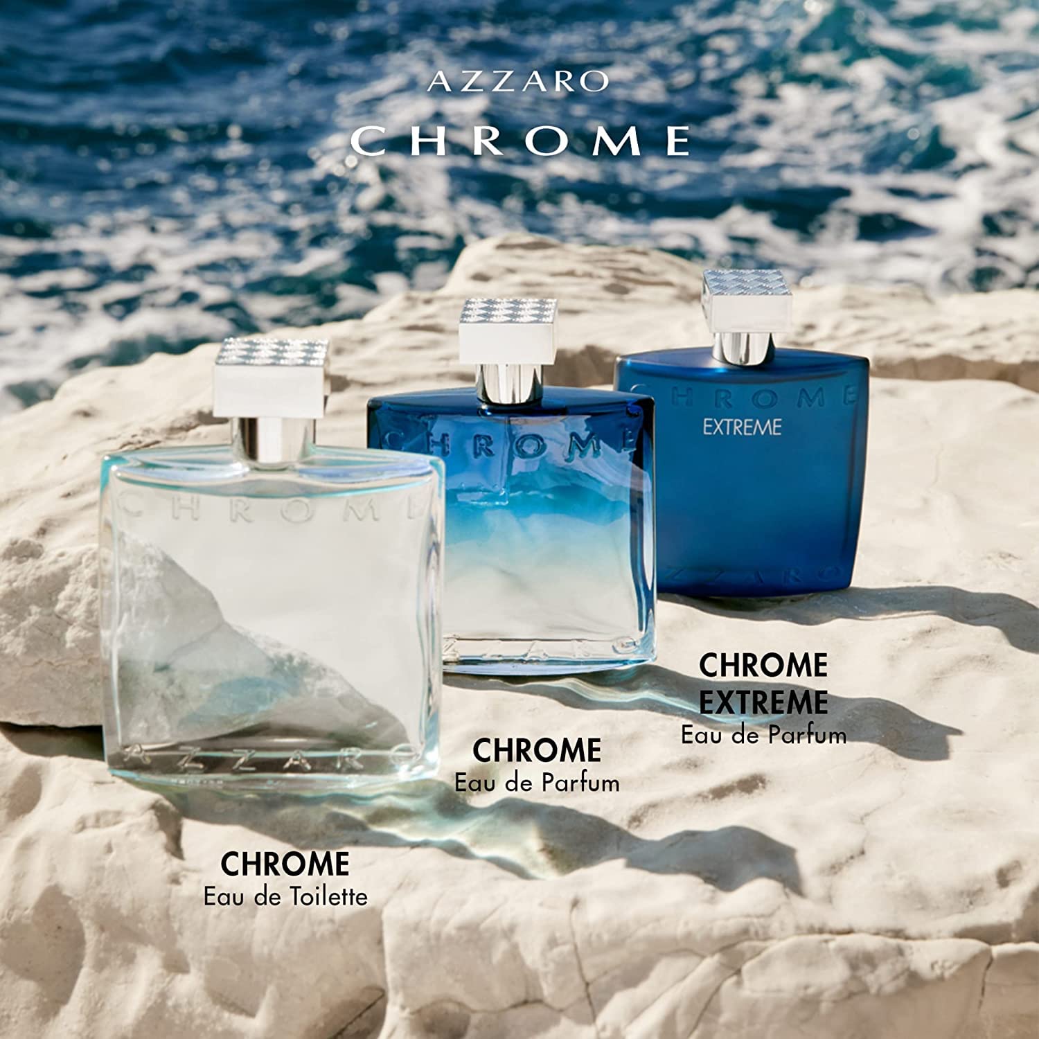 Azzaro Chrome Extreme Eau de Parfum — Mens Cologne — Woody, Citrus & Amber Fragrance, 1.7 Fl Oz