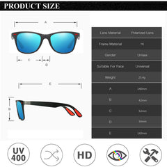 Polarized Sunglasses Mens Womens Cool Fishing Driving Hiking Ultralight Retro Wrap Around Travel sun glasses UV Protection