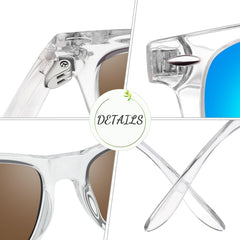 Joopin Polarized Sunglasses Men Women, Classic Square Sun Glasses 100% UV Protection Driving Fishing